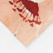 フローラツインガールズマイルストーンブランケット フリースブランケット (角)