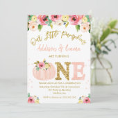 フローラツインズアリトルパンプキン誕生日 招待状 (スタンド正面)