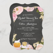 フローラテアカップシャルボードブライダルシャワー招待状 招待状 (正面/裏面)