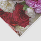 フローラティッシュペーパーとバラと牡丹 薄葉紙 (詳細)