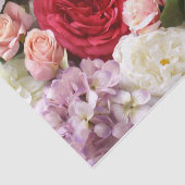 フローラティッシュペーパーとバラ、アジサイ 薄葉紙 (詳細)