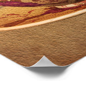 フローラティーカップオンエイジ紙アート ポスター (角)