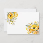 フローラティーカップパーティーベビーシャワーサンキューカード サンキューカード (裏面)