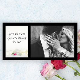 フローラティーカップピンクのバラの結婚式の日付を保存 セーブザデート