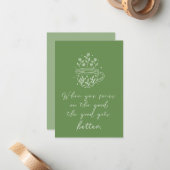 フローラティーカップ肯定性 ノートカード (正面/裏面インサイチュ)