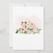 フローラティーガーデン誕生日パーティーへの招待 招待状 (裏面)