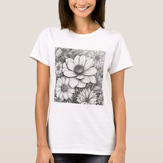 フローラティーシャツ Tシャツ (正面)