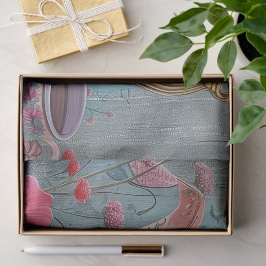 フローラティータイムティーポットの切り離し 薄葉紙 (ギフト)