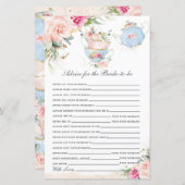 フローラティーパーティーアドバイスが花嫁の遊び (正面/裏面)