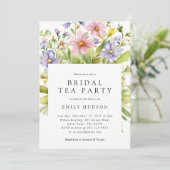 フローラティーパーティーブライダルシャワー招待 招待状 (スタンド正面)