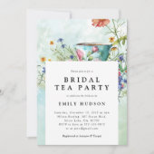 フローラティーパーティーブライダルシャワー招待 招待状 (正面)