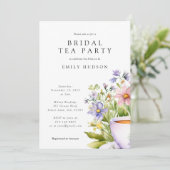フローラティーパーティーブライダルシャワー招待 招待状 (スタンド正面)