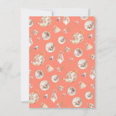 フローラティーパーティーブランチ赤ちゃんシャワー 招待状 (裏面)