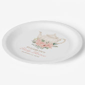 フローラティーパーティーベビーシャワー ペーパープレート (アングル)