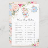 フローラティーパーティー彼らはむしろブライダルゲーム (正面/裏面)