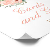 フローラティーパーティー誕生日カードとギフト ポスター (角)