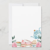 フローラティーパーティー誕生日 招待状 (裏面)