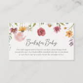 フローラティーベビーシャワーブックベビーカード エンクロージャーカード (正面)