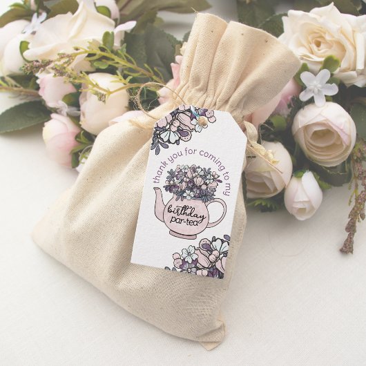 フローラティーポットガールズ誕生日サンキュービター ギフトタグ