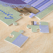 フローラティーポットキルトブロックボックスパズル ジグソーパズル (側面)