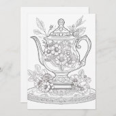 フローラティーポット | 自分の挨拶に色を付ける (正面/裏面)