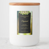 フローラティール(緑がかった色)グリーンマーブルブラック製品ラベルバラ フードラベル (正面)