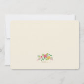 フローラティー招待状 招待状 (裏面)