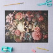 フローラテクスチャスカルの切り離し 薄葉紙 (クラフト)