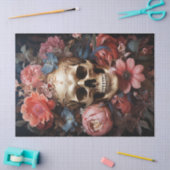 フローラテクスチャスカルの切り離し 薄葉紙 (クラフト)