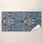 フローラテクスチャDamaskシームレスなヴィンテージパターン。 バスタオル (バスタオル)