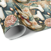 フローラテディベアーレターF ラッピングペーパー (ロールコーナー)