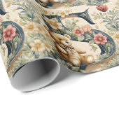 フローラテディベアーレターS ラッピングペーパー (ロールコーナー)