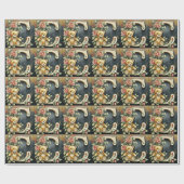 フローラテディベア文字C ラッピングペーパー (フラット)