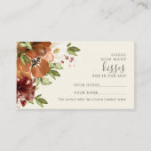 フローラテラコッタいくつのキスブライダルカード プレイスカード (正面)