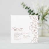 フローラテラコッタのリハーサル前の夜 招待状 (スタンド正面)