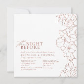 フローラテラコッタのリハーサル前の夜 招待状 (正面)