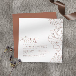 フローラテラコッタのリハーサル前の夜 招待状