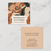 フローラテラコッタグリーンファニチュアホテル スクエア名刺 (正面/裏面)