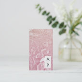 *~*フローラテラコッタフラワーカラーQRロゴ写真 名刺 (スタンド正面)