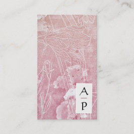 *~*フローラテラコッタフラワーカラーQRロゴ写真 名刺