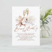 フローラテラコッタブライダルシャワーブランチアンドバブリー 招待状 (スタンド正面)