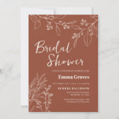 フローラテラコッタブライダルシャワー招待 招待状 (正面)