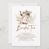 フローラテラコッタボホブライダルシャワーティーパーティー 招待状 (正面)