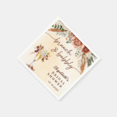 フローラテラコッタボホブライダルシャワー スタンダードカクテルナプキン (角)