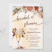 フローラテラコッタボホブライダルシャワー 招待状 (正面)