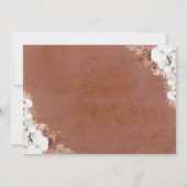 フローラテラコッタボホワインテイスティングブライダルシャワー 招待状 (裏面)