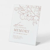 フローラテラコッタ共有aメモリブライダルシャワー 台座サイン (正面)