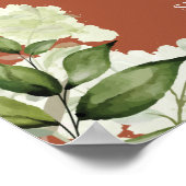 フローラテラコッタ婚約パーティウェルカムサイン ポスター (角)