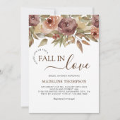 フローラテラコッタ秋インラブブライダルシャワー 招待状 (正面)