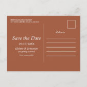 フローラテラコッタ秋ボホウェディングザデイト 案内ポストカード (裏面)